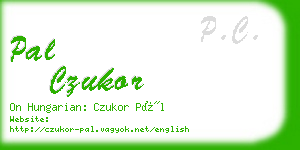 pal czukor business card